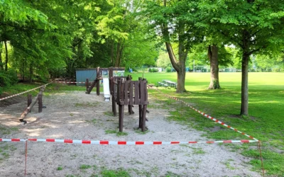 Kinderspielplatz gesperrt