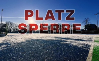 Kunstrasenplatz gesperrt